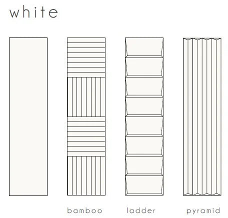 Volume Series White 2 1/3x10 Matte Decorative Look Porcelain Tile