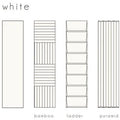 Volume Series White 2 1/3x10 Matte Decorative Look Porcelain Tile