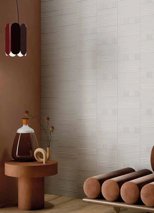 Volume Series White 2 1/3x10 Matte Decorative Look Porcelain Tile