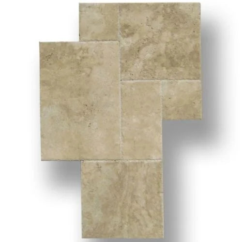 Walnut 6x6 Tumbled Travertine Tile