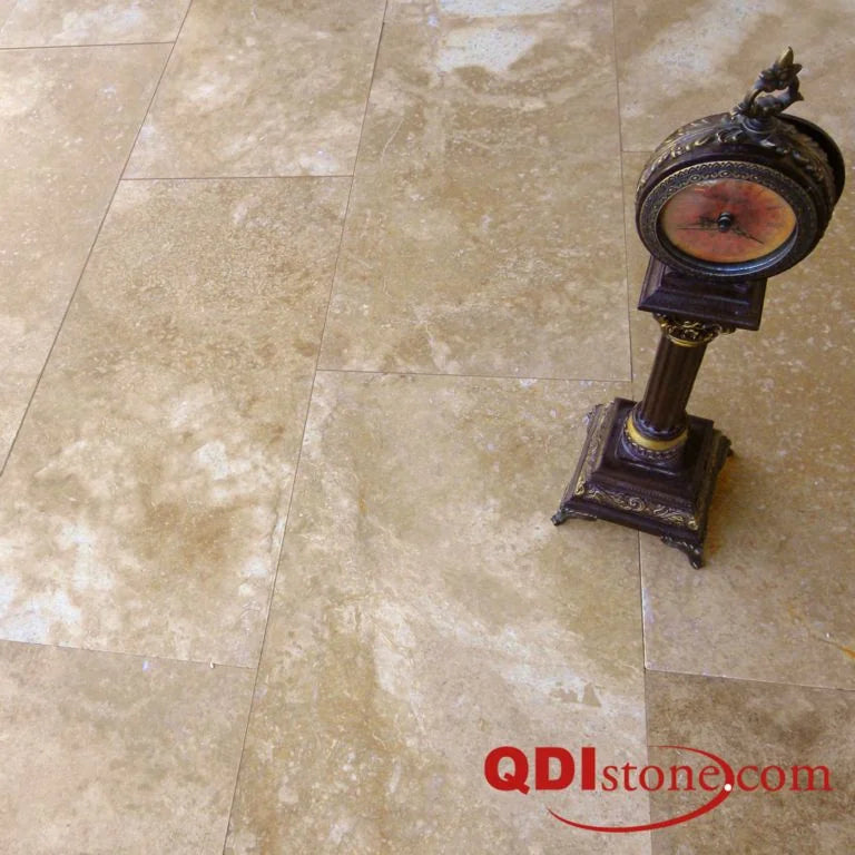 Walnut 18x18 Tumbled Travertine Tile