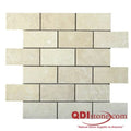 Walnut 2x2 Tumbled Travertine Mosaic Tile