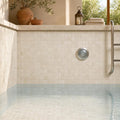 Walnut 2x2 Tumbled Travertine Mosaic Tile — Swimming Pool pool interior tiling
