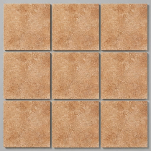 Walnut Travertine 12x12 Filled & Honed Travertine Tile close-up