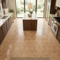 Walnut Travertine 12x12 Filled & Honed Travertine Tile — Kitchen floor