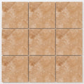 Walnut Travertine 12x12 Filled & Polished Travertine Tile close-up