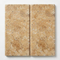 Walnut Travertine 12x24 Tumbled Travertine close-up