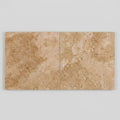 Walnut Travertine 24x24 Filled & Honed Travertine Tile close-up