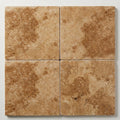 Walnut Travertine 24x24 Tumbled Travertine Paver close-up