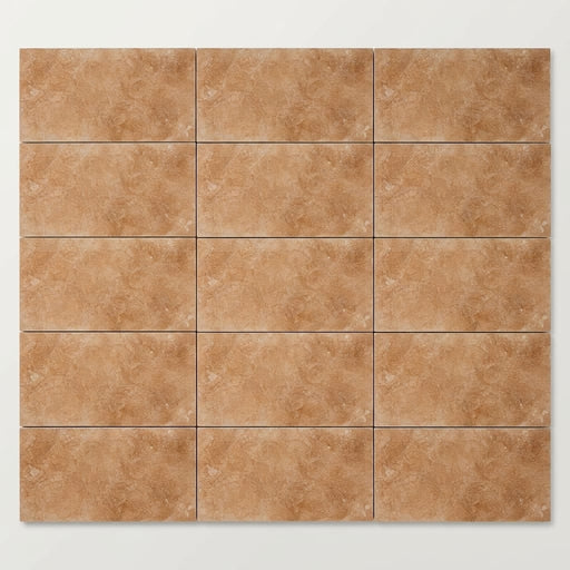 Walnut Travertine 6x12 Filled & Honed Travertine Tile close-up