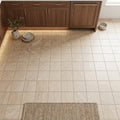 Walnut Travertine 9x9 Honed Travertine Shelf Shower Corner Shelf tile — Kitchen floor