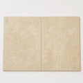 Walnut Travertine Tile 16x24 Tumbled close-up