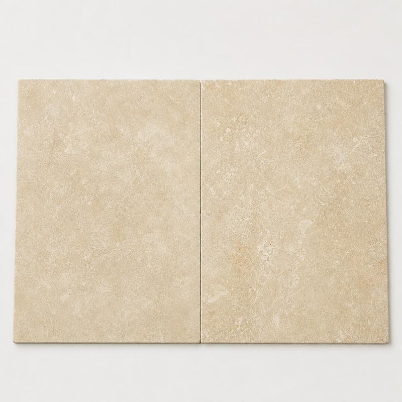 Walnut Travertine Tile 16x24 Tumbled close-up