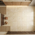 Walnut Travertine Tile 24x24 Filled, Honed — Kitchen floor