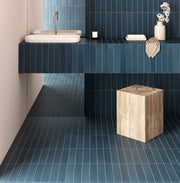 Wander Indaco Blue 2.5x12 Matte Porcelain Wall & Floor Tile