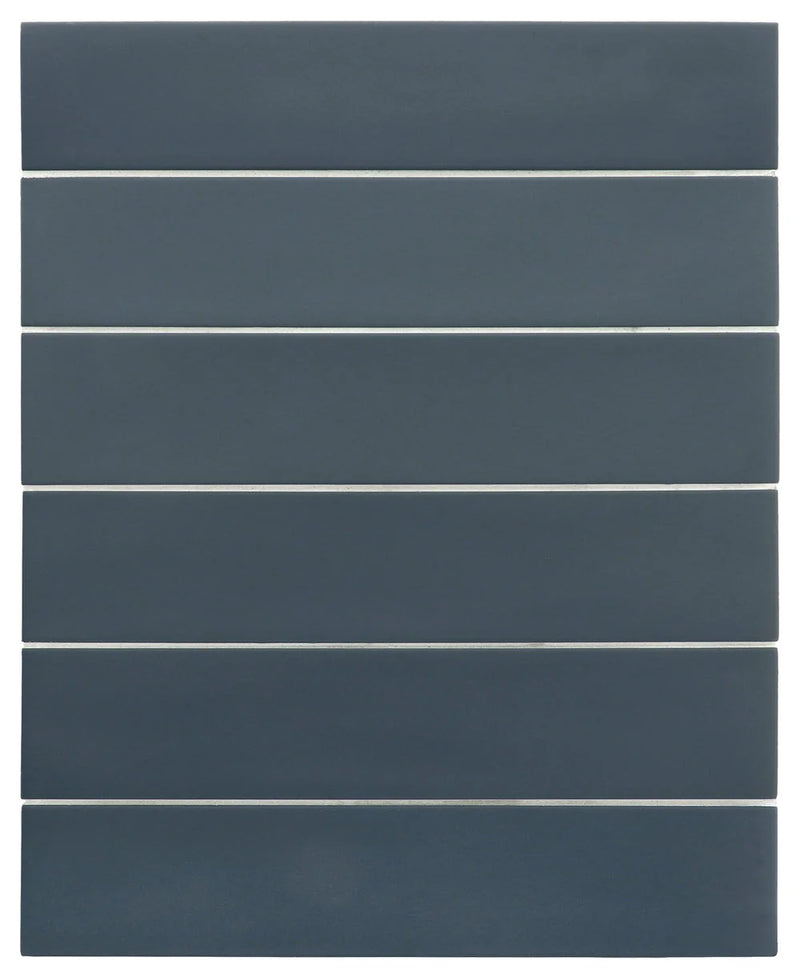 Wander Indaco Blue 2.5x12 Matte Porcelain Wall & Floor Tile