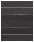Wander Noir Black 2.5x12 Matte Porcelain Wall & Floor Tile
