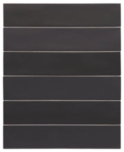 Wander Noir Black 2.5x12 Matte Porcelain Wall & Floor Tile