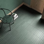 Wander Pine Green 2.5x12 Matte Porcelain Wall & Floor Tile
