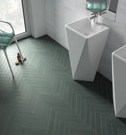 Wander Pine Green 2.5x12 Matte Porcelain Wall & Floor Tile