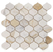 Water Drop Calacatta Gold 2x4 Honed Marble Mosaic
