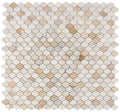 Water Drop Calacatta Gold 2x4 Honed Marble Mosaic