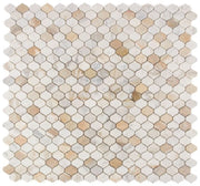 Water Drop Calacatta Gold 2x4 Honed Marble Mosaic