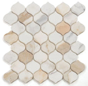 Water Drop Calacatta Gold 2x4 Polished Marble Mosaic