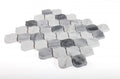 Water Drop Calacatta Grey 2x4 Marble Mosaic