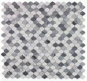 Water Drop Calacatta Grey 2x4 Marble Mosaic