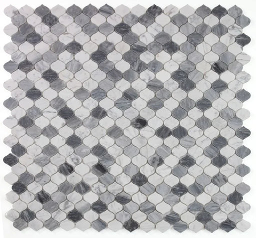 Water Drop Calacatta Grey 2x4 Marble Mosaic