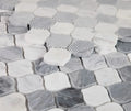 Water Drop Calacatta Grey 2x4 Marble Mosaic