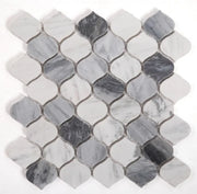 Water Drop Calacatta Grey 2x4 Marble Mosaic