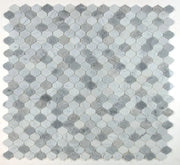Water Drop Silver Grey 2x4 Marble Mosaic