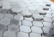 Water Drop Silver Grey 2x4 Marble Mosaic