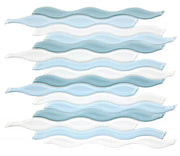 Water Iris 1x2 Glass Mosaic