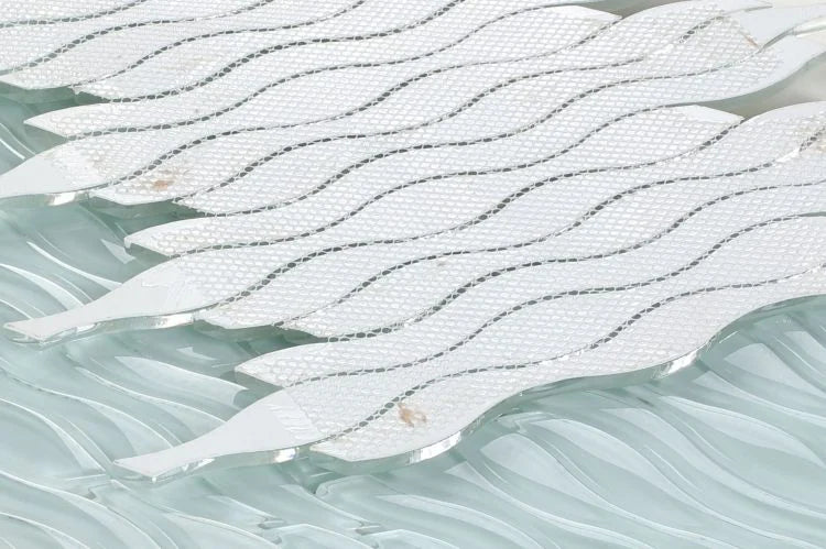 Water Light Green 1x2 Glass Mosaic