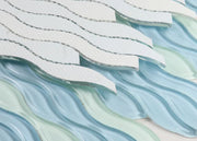 Water Sapphire 11.5x12.5 Glass Mosaic