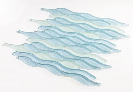 Water Sapphire 11.5x12.5 Glass Mosaic