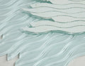 Water Turquoise 11.5x12.25 Glass Mosaic