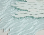 Water Turquoise 11.5x12.25 Glass Mosaic