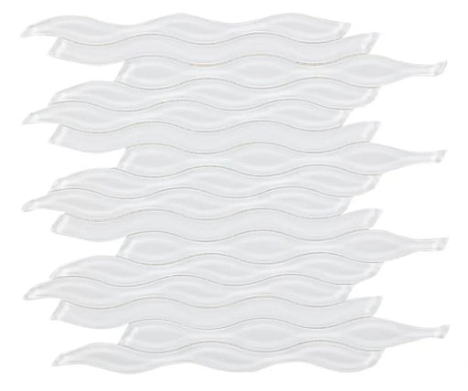 Water White 11.5x12.5 Glass Mosaic