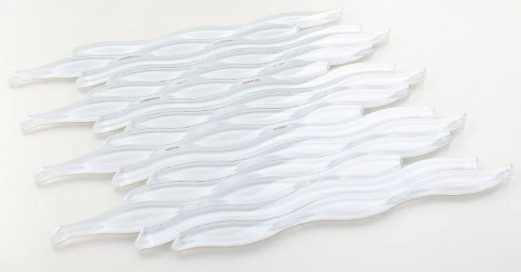 Water White 11.5x12.5 Glass Mosaic