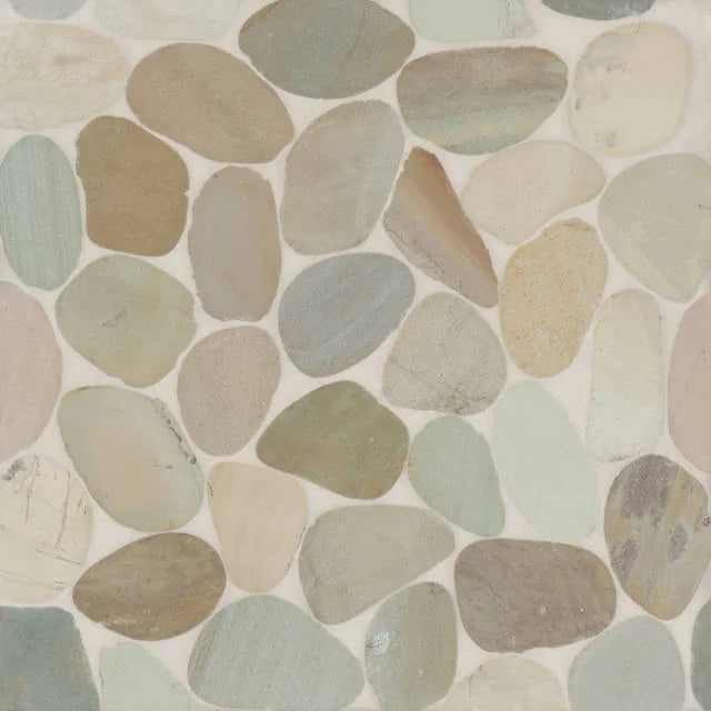 Waterbrook Golden 12x12 Jumbo Sliced Pebble Mosaic