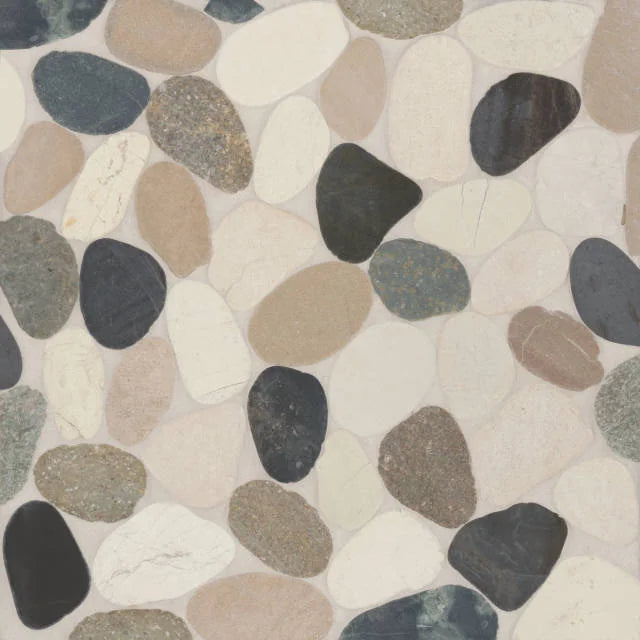 Waterbrook Malaga Bay Jumbo Sliced Pebble 12x12 Mosaic