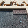 Waterbrook Rosso Levanto 12x12 Medium Sliced Pebble Marble Mosaic 12x12_sheet — Swimming Pool pool interior