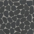 Waterbrook Super Black 12x12 Jumbo Sliced Pebble Stone Mosaic