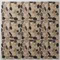 Waterbrook Tan/Brown/Cherry 12x12 Jumbo Sliced Pebble Stone Mosaic 12x12_sheet close-up