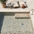 Waterbrook Tan/Brown/Cherry 12x12 Jumbo Sliced Pebble Stone Mosaic 12x12_sheet — Swimming Pool pool interior