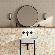 Waterbrook White/Tan Jumbo Sliced Pebble 12x12 Mosaic